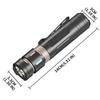 High Power 3*XPG LED Flashlight Type-C Rechargeable Zoom Fidget Spinner Torch with Luminous Strips Decompression Lamp for Outdoor Camping Daily Use