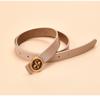 Women's Genuine Cowhide Decorative Belt with Round Buckle - All-match Design for Jeans and Waist Sealing
