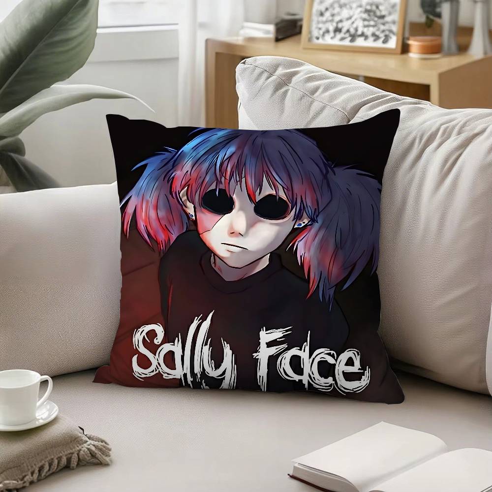 Cool CSally Facew Pillow Case Sofa And Living Room Decorative Cushion Covers Dustproof And Miteproof Invisible Zipper