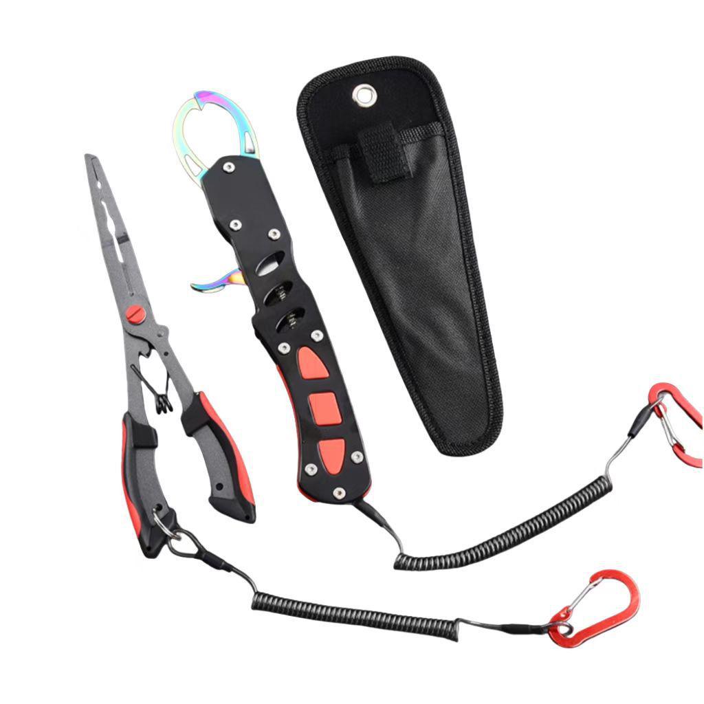 Pinze da Pesca Multifunzione: Rivestito in Teflon, Resistente alla Corrosione, Rimuovi Amo, Taglia Filo, Controllo Pesce, Pinze per Esche.