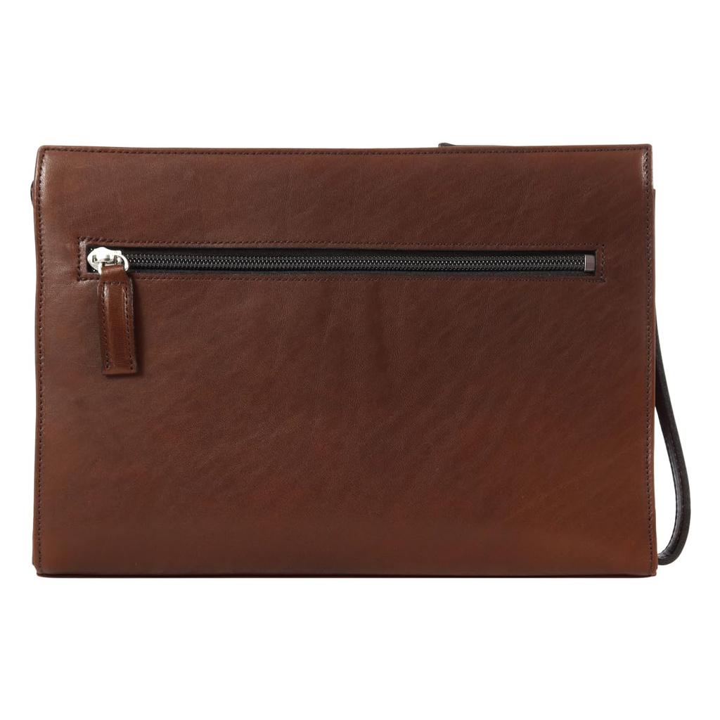 Black Dakota Black Label Clutch Bag Genuine Leather Axorio 3 1623702 Dakota BLACK LABEL Second Bag Handbag Cowhide Leather Chocolate [Dakota Label]