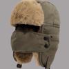 Men's Winter Warm Lei Feng Hat with Mask and Ear Flaps