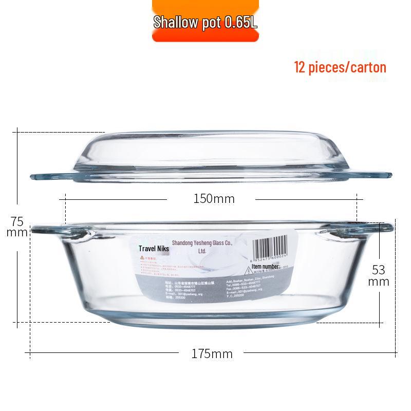 Phoenix Hitzebeständige Glasschüssel mit Deckel: Ideal für Suppen, Instant-Nudeln oder Salate.