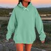 Women's Long Sleeve Oversized  Oversized Drop Shoulder Sleeves Women's Hooded Plush Sweatshirt