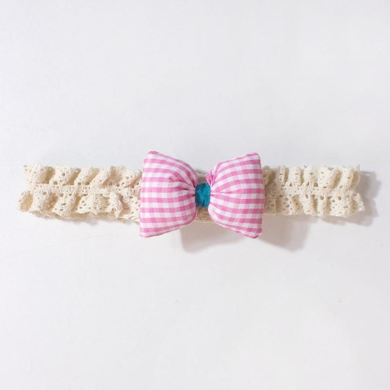 New Summer Baby Headband, Solid Color Bow Children's Headscarf, Thin Lace Baby Hair Accessories