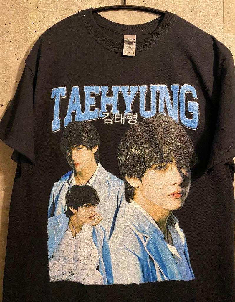 [USED] V Taehyung BTS T-shirt Vintage Layover