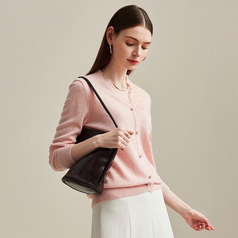 Zhaojun Women's Pure Cashmere V-Neck Long Sleeve Sweater