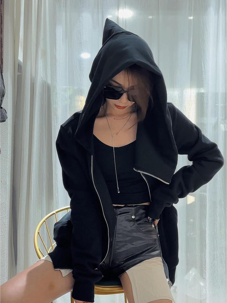 SUBHUMAN Herren Unisex Herbst/Winter Fleece Hoodie Jacke - Windzauberer Hut Stil