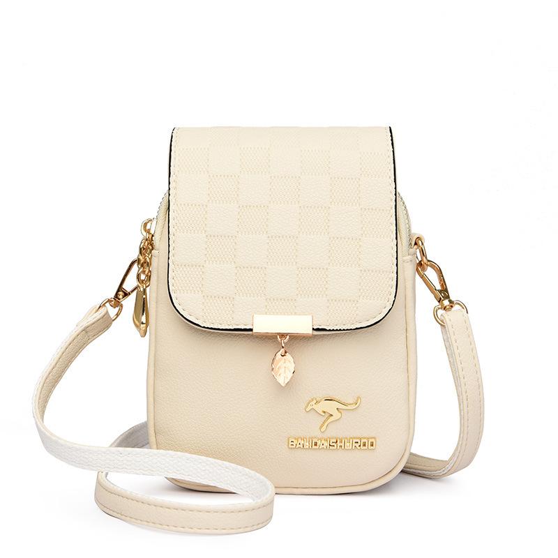 New Style of Women's Mobile Phone Bag Embossed One-shoulder Crossbody Bag Middle-aged Mother Summer Change Bag Trendy