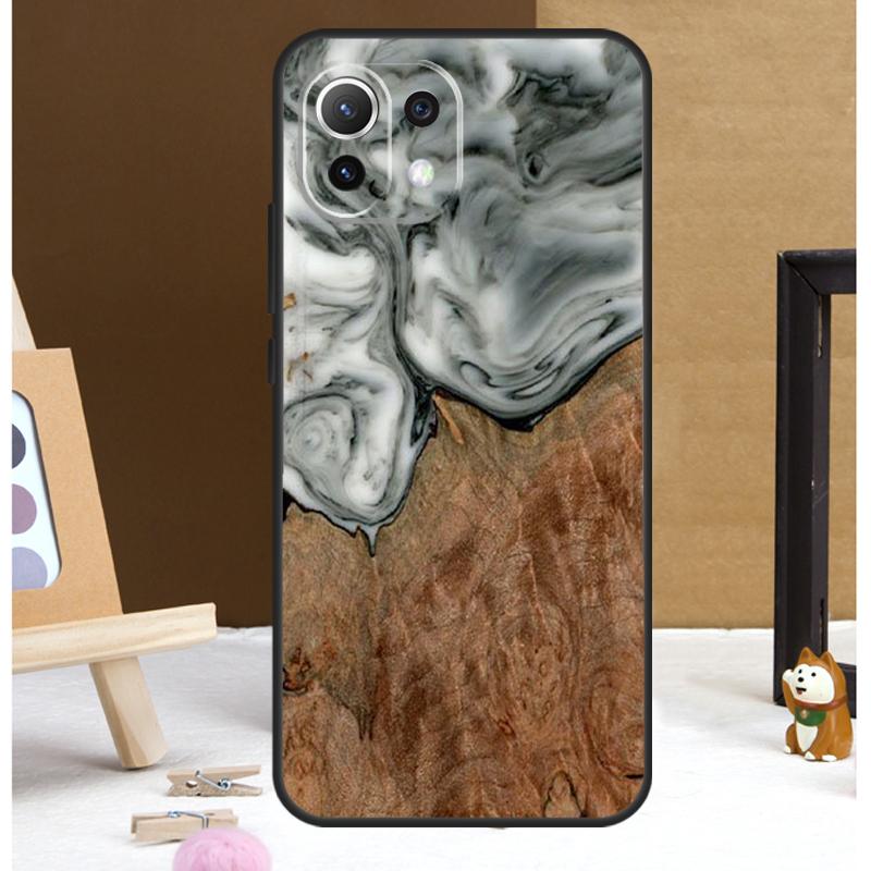 

Гибридный чехол из дерева и смолы для Xiaomi 13T 14 Pro 11T 12T 12 13 Lite POCO X6 X3 X4 X5 F5 Pro F3 M5s M6 Pro POCO X4 Pro 5G