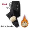 Men Plush Thick Winter Sweatwear Fleece Sweatpant Lambswool Thermal Trousers Casual Pants Windproof Warm Cotton Pants