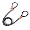 All-in-one Design Dog Leash Collar Set for Small Medium Dogs, Durable Braided Rope Slip Lead Pet Training Leash