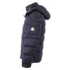 Moncler [Stan dobry/krajowy regularny] MONTGENEVRE wełniana kurtka puchowa z kapturem Kurtka 0 GranatowaUżywana