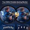 15.6Inch 144HZ/60HZ Portable Monitor 1080P 16:9 Secondary Display For Cell Phone PC Loptop XBox PS4 / 5 Switch Extension