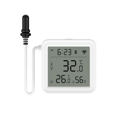 WiFi Activate Temperature Humidity Monitor with External Probes for Immediate Remote Monitoring In Lab Warehouses Homes