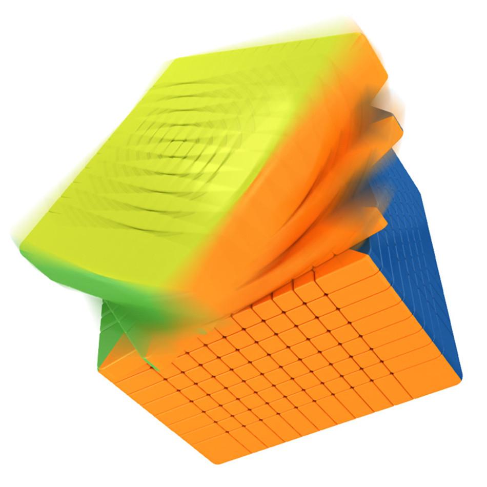 11X11 Cube Moyu Cubing Classroom Meilong 11X11 Magic Cube Stickerless Plastic 11 Layer Puzzle Speed Magic Cube Toys Brain Teaser
