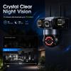 YOOSEE Ai APP Camera Outdoor Waterproof HD 6MP WIFI IP CCTV Night Vision Two-Way Intercom Smart Camera PIR Mobile Tracking Three Lens Camera