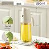 ZISIZ Dual-Use Glass Oil Sprayer & Pourer Bottle Set