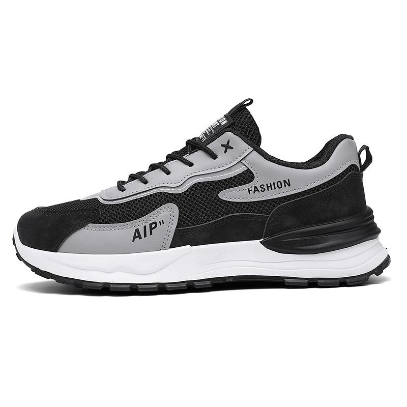 Spring and Autumn 22 new sports leisure running height increase youth mesh dad shoes