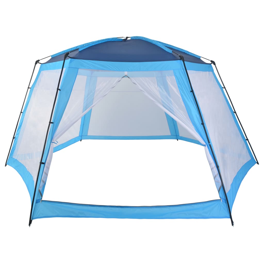 Poolzelt 590 x 520 x 250 cm Blau