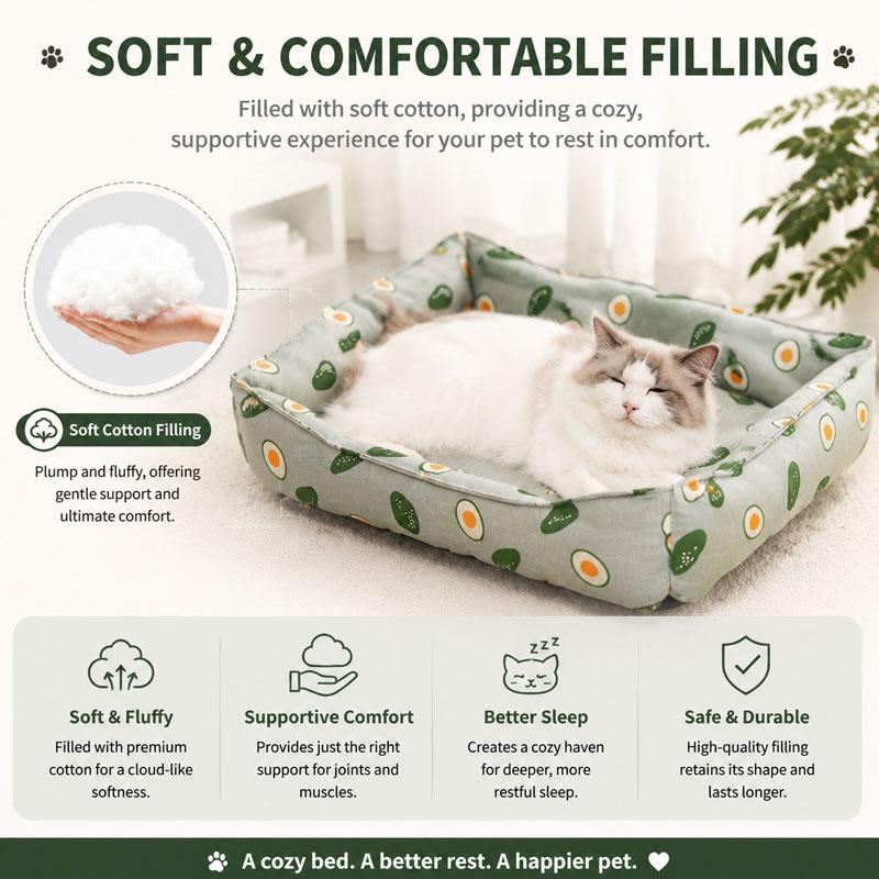 Pet Summer Mat Cute Dog Cooling Sofa Breathable Washable Four Seasons For Small Dog Bed Cushion Pet Cat Nest Mat Accessories