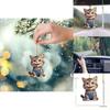 Cat Acrylic Delightful Car Decor Charming Backpack Ornament For A Playful Home Ambiance