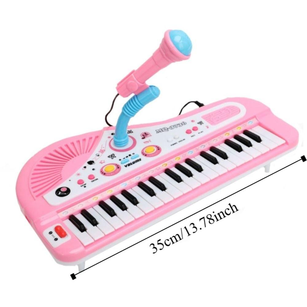 Simulation 37 Key Piano Musical Toy Plastic Kids Electronic Piano  Intelligent Development