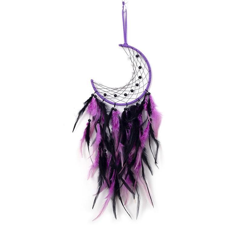Böhmischer handgewebter Mond Traumfänger Wandteppich Europäischer Stil Anhänger Kreative Wohngeschenke