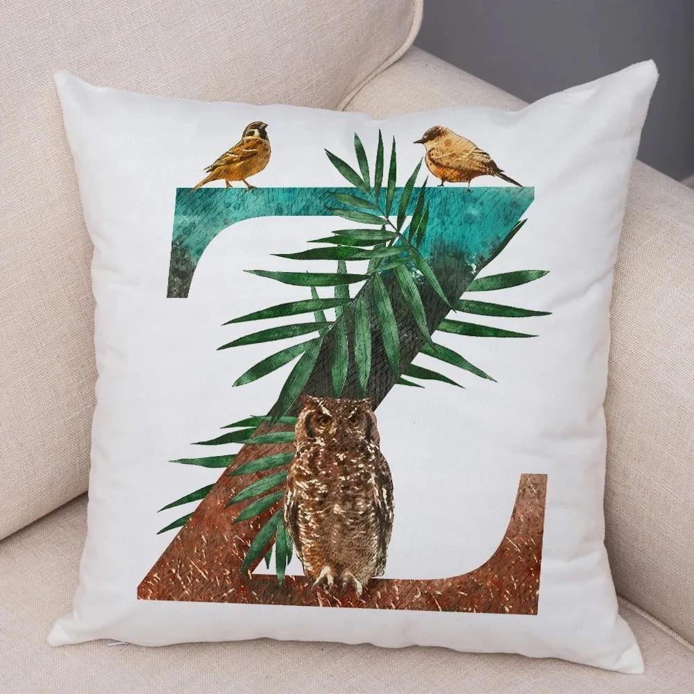 Cartoon Animal Letter Decorative Pillowcase Car Ornaments Office Living Room Sofa Home Pillowcase