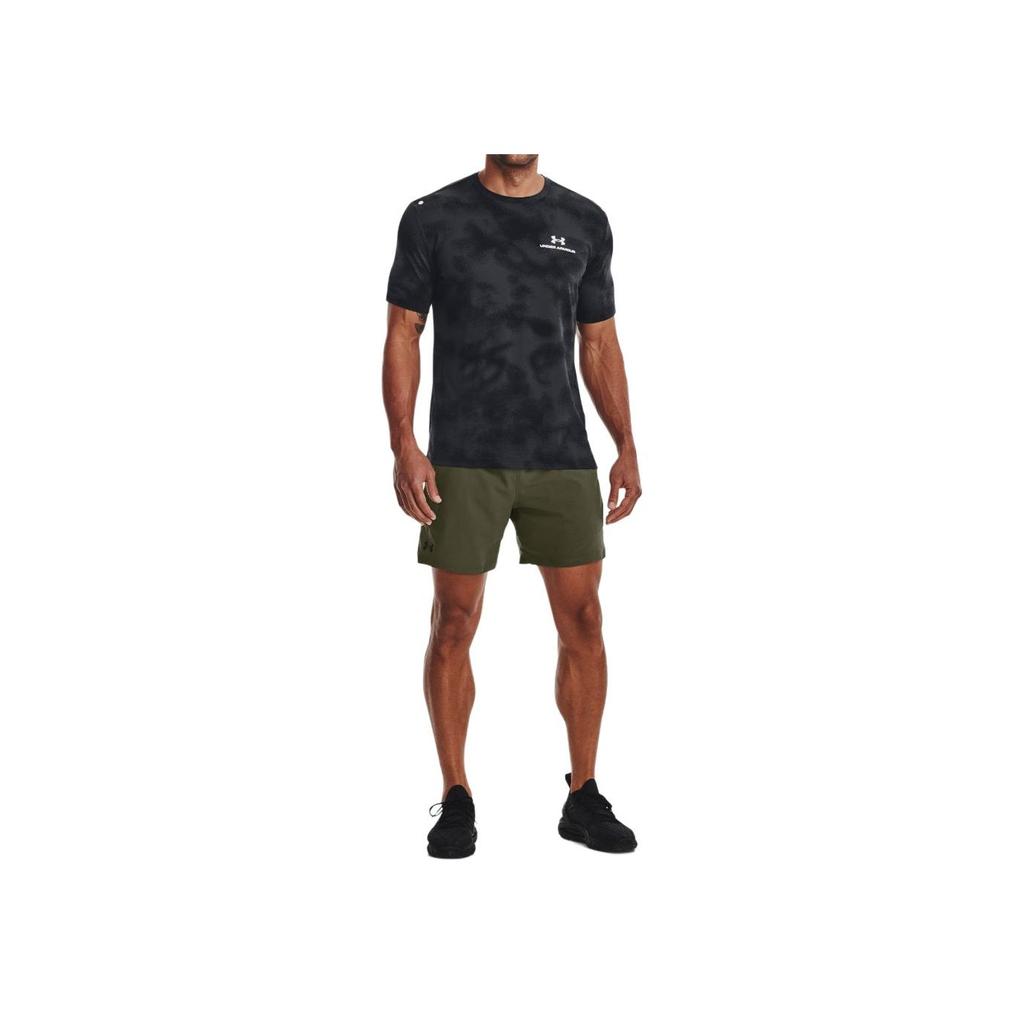 Under Armour UA Vanish Letter Logo Print Mid-Rise Casual Shorts Men shorts Olive 1373718-390