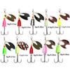 Bass Trout Fishing Lure 10pcs Bait Salmon Hard Metal Bait Set With Tackle Boxes