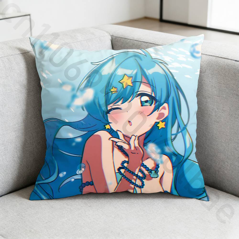 MMermaid Melody Pichi Pitch Pins pillow cover living room sofa cushion cover bedroom room bed pillow cover home decoration