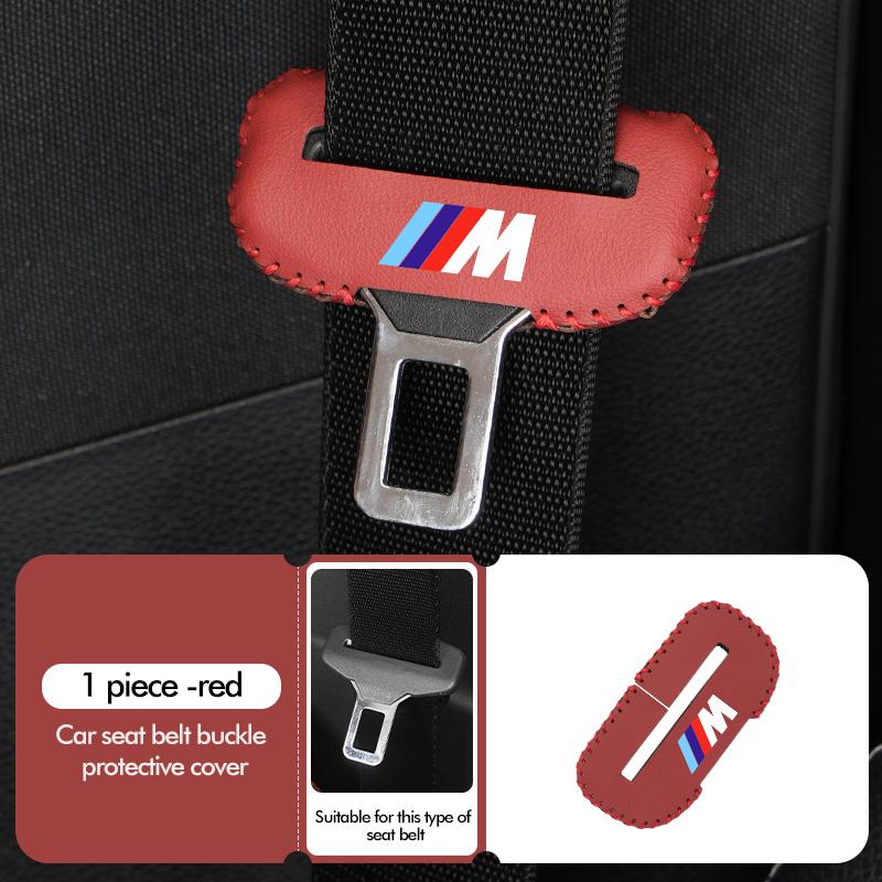 1/2/5pcs Auto Leather Belt Buckle Protector Durable Guard Cover For BMW E93 F10 F20 F30 F40 F15 F25 F26 F31 F49 F86 M3 M5 X3 E90