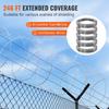 Razor Wires, 246 ft Razor Barbed Wire, 5 Rolls Razor Wire Fencing Razor Fence, Razor Ribbon Barbed Wire Galvanized Razor Wire Fence, Rolls Razor for