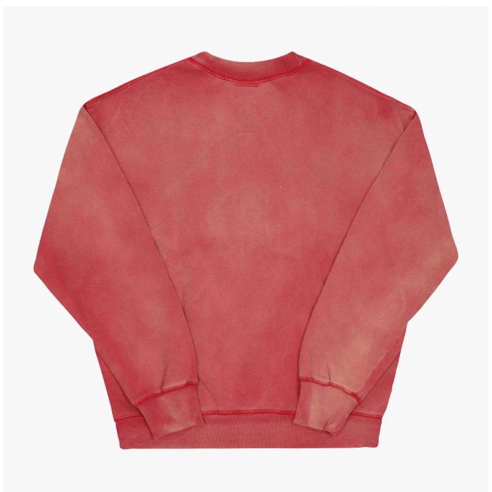 Wild Donkey Unisex Sweatshirt Fg Questions Sun Faded Cherry Red