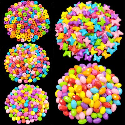 Home Party Supplies Wholesale For Jewelry Making Multi-shape Candy Color 20/40/50Pcs Necklace Bracelet Pendant Loose Beads DIY Crafs