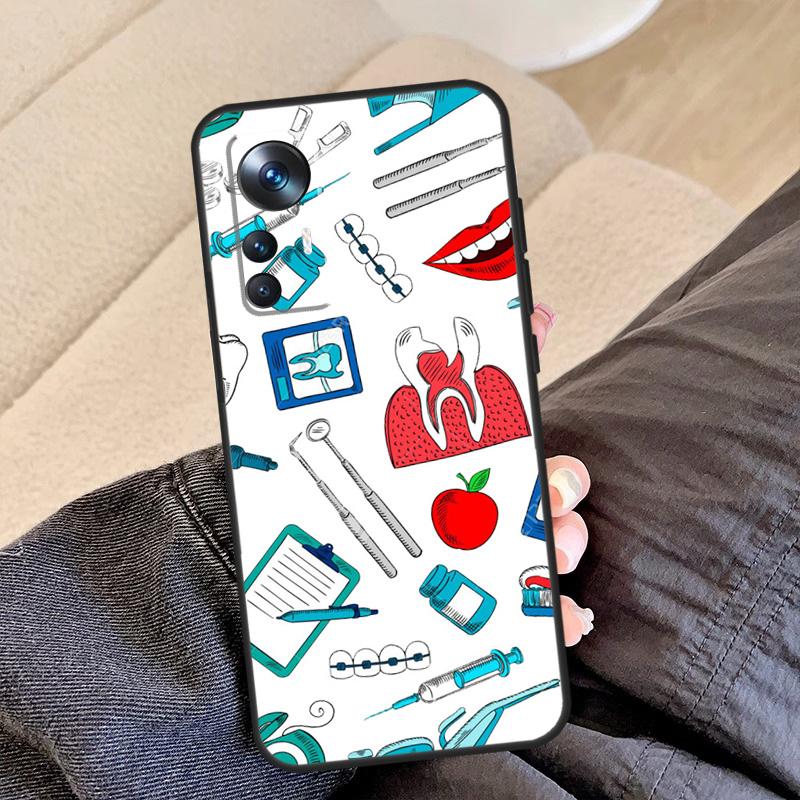 Dentist Tooth Dental Hygienist Case For Xiaomi 13 14 15 Ultra 11T 12T 13T 14T Pro Cover For POCO X7 X3 X5 X6 F5 F6 F7 Pro