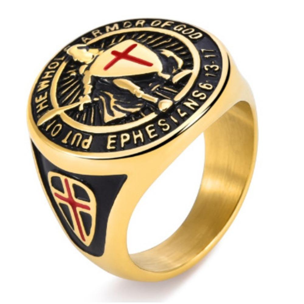 

Европейская мифология Кольцо из титановой стали для мужчин Не ржавеющее Мужское украшение с дизайном мифической фигуры 13