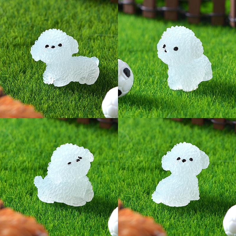 Fluorescence Cute Puppy Toys Car Ornaments Night Glowing Dog Home Car Decoration Accessories