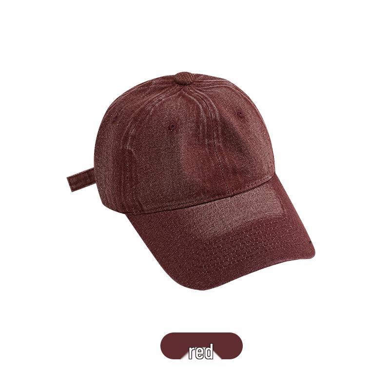 Кепка бейсболка из потертого денима в корейском стиле - Мужская ретро выцветшая кепка с козырьком от солнца