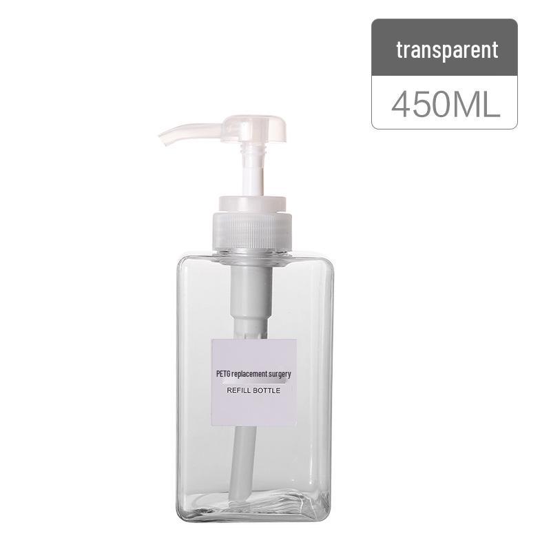 Large Capacity Press-Style Travel Dispenser for Shampoo, Lotion, and Body Wash
