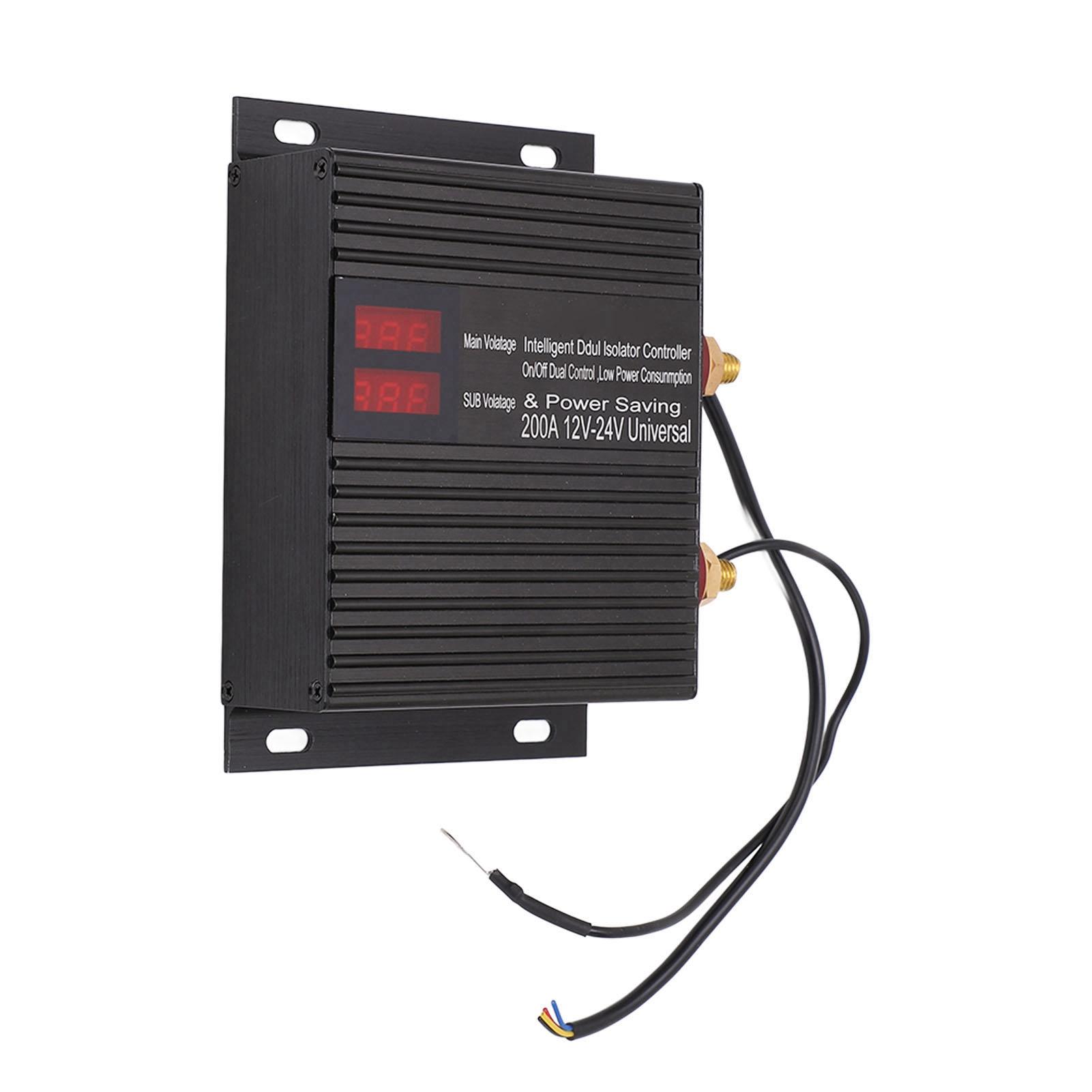 

Двойной аккумуляторный изолятор, 200 А, универсальный двойной аккумулятор VSR для автомобиля, квадроцикла, UTV, кемпера, лодки, 12 В‑24 В
