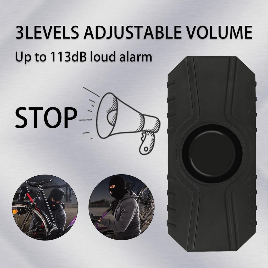 Kabelloser Vibrationsalarm - Keine Installation erforderlich, für Fahrräder, E-Fahrzeuge, Motorräder und Heimsicherheit.