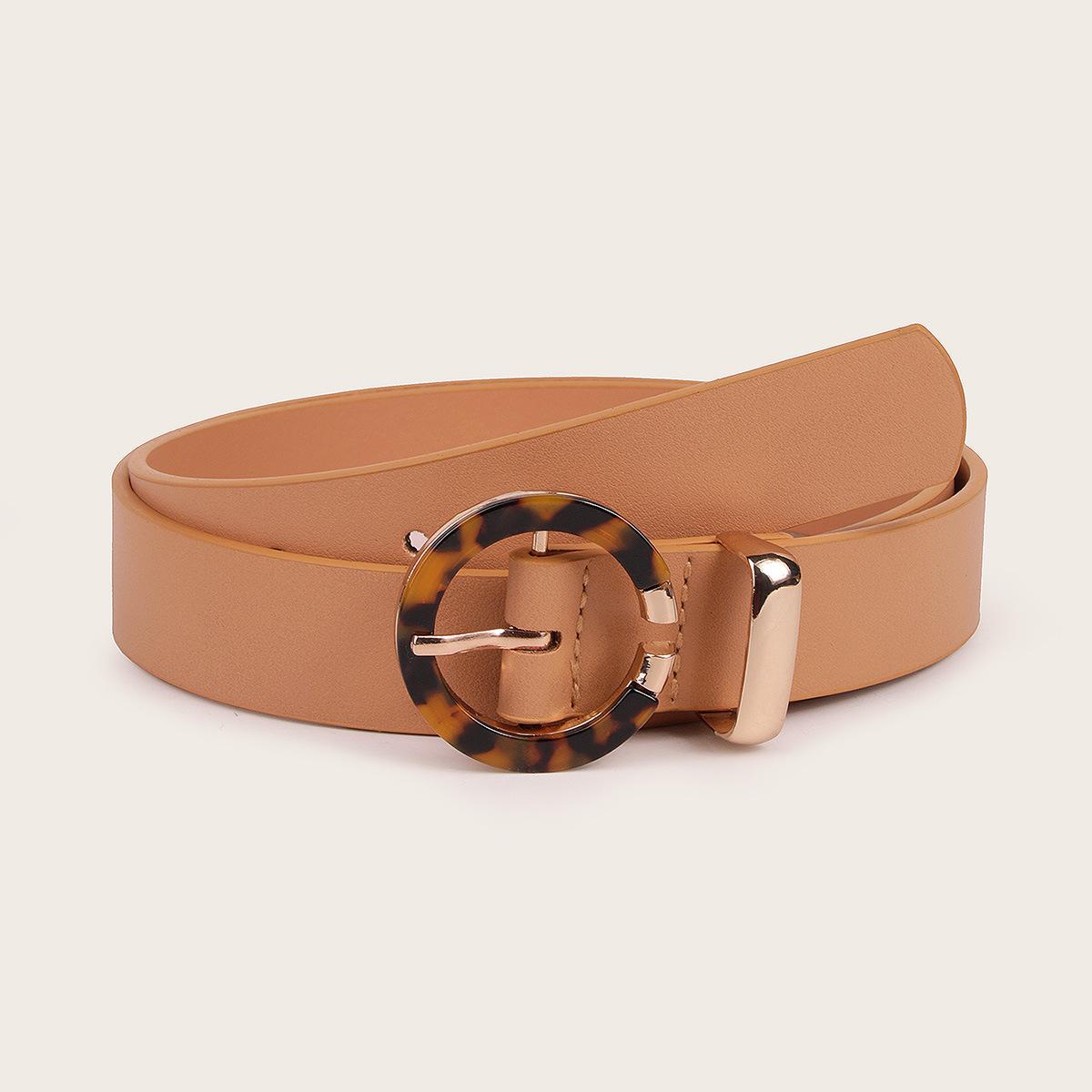

New Casual Women s Resin Buckle Flat Belt Independent Station C-shaped Buckle Pin Buckle Belt 100cm