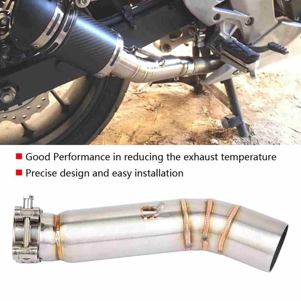 Motorcycle Exhaust Contact Middle Mid Pipe Connector for CBR400R CBR500R 2013‑2015