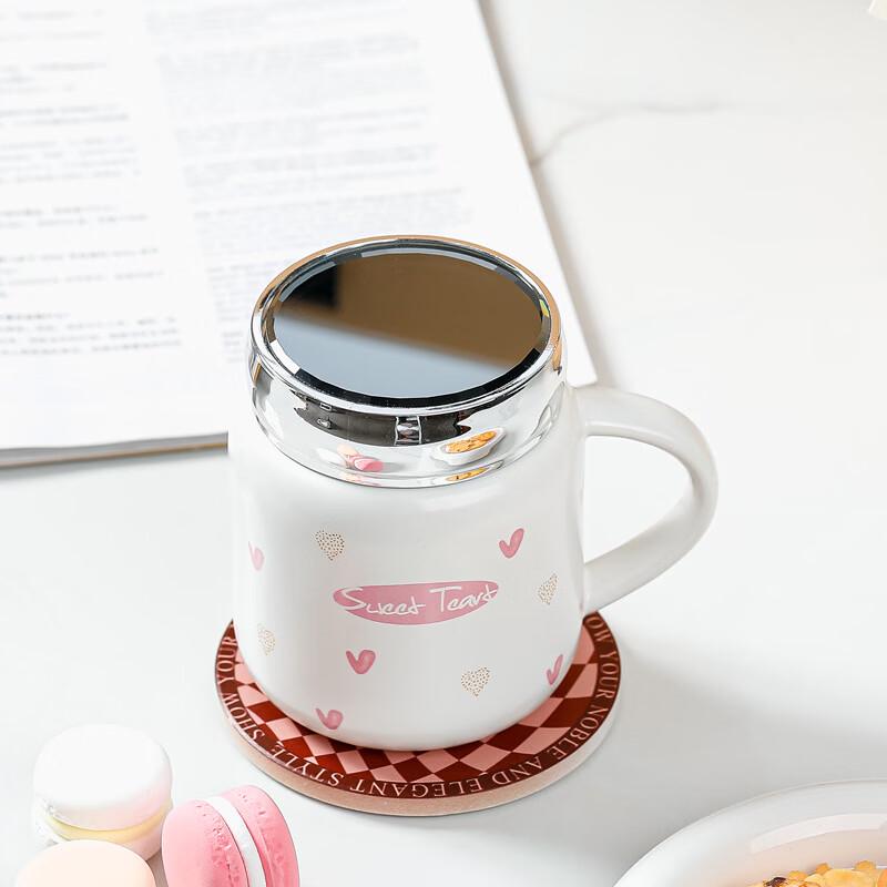 

Shangqi Ceramic Heart Mug with Lid