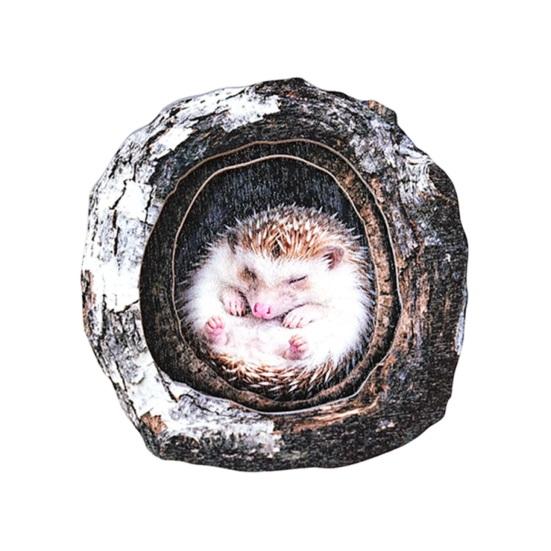 Tree Hole Animal Refrigerator Magnet Wooden Animal Fridge Magnet Home Office Kitchen Cabinet Locker Whiteboard