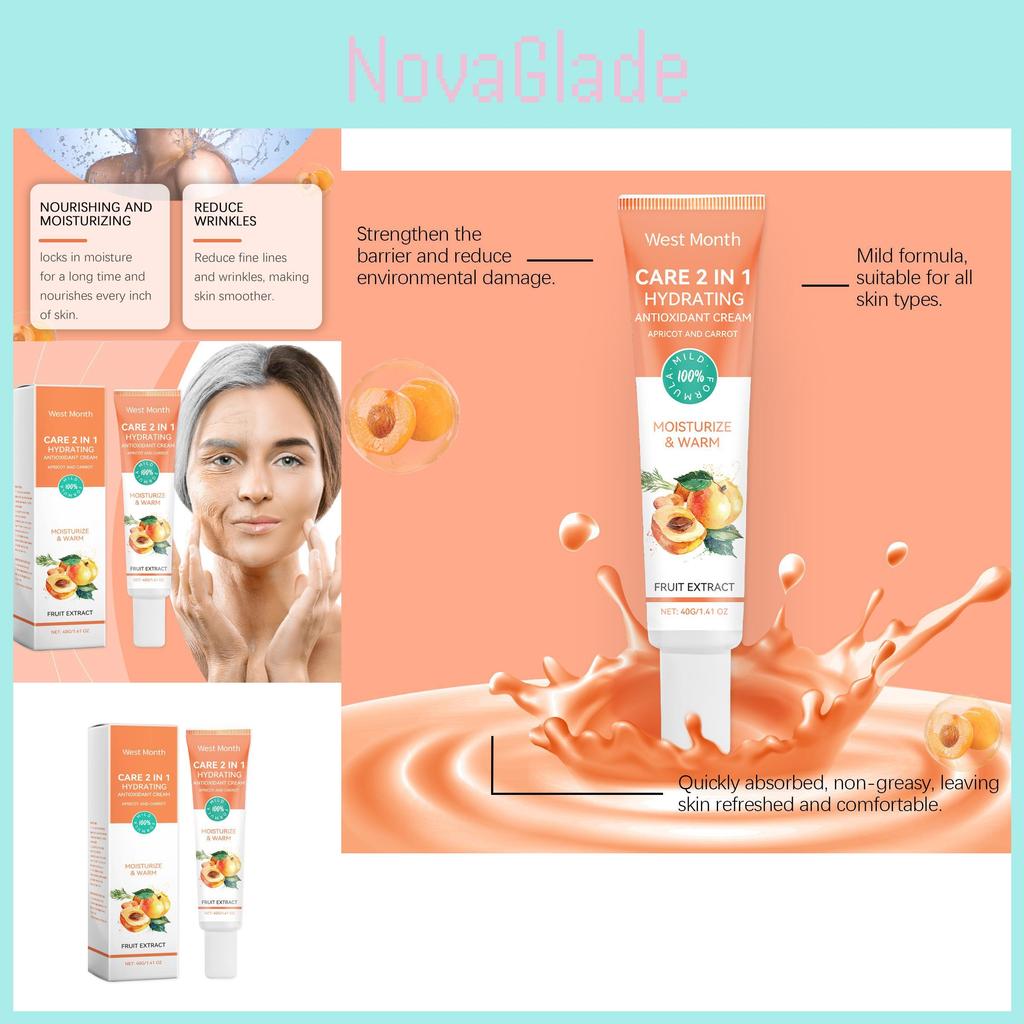 West Month2 2 In 1 Moisturizing Cream Deep Hydration Nourishing Face Cream For Soft Skin