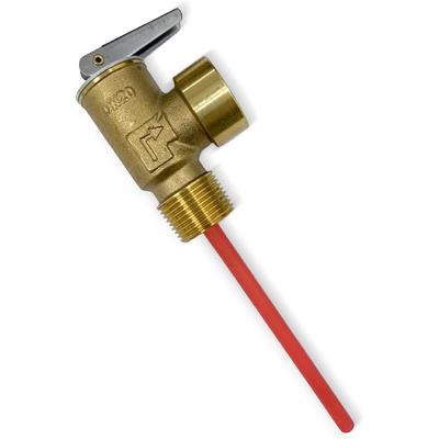 Upgrade 3/4" NPT Thread 210°F 150 PSI Temperature Pressure Relief Valve For Suburban RV Water Heaters, Thickened Brass Safety Valve For Hot Water