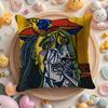P-Picasso Oil Cushion Cover Linen Organic Fabric Double-Sided Printing Breathable Pillow Case Sofa Home Decor Gift